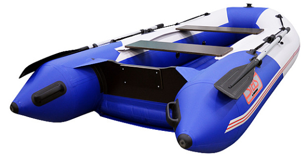 Лодка ПВХ Hunterboat Стелс 275 АЭРО синий/белый | Мототека