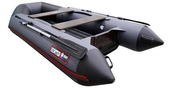 Лодка ПВХ Hunter (Хантер) 320 ЛКА зелёный в магазине Мототека по цене 52 000 ₽